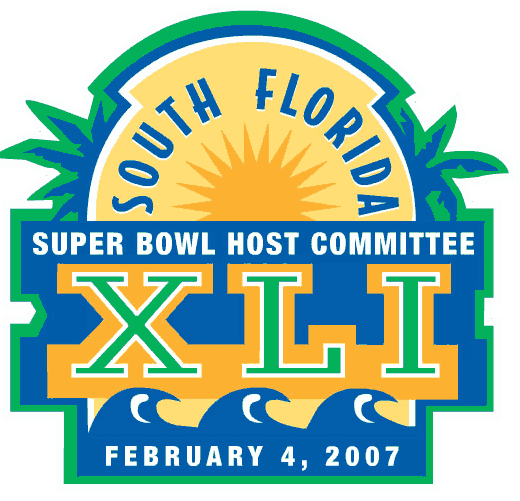 Super Bowl XLI Alternate Logo v2 iron on transfers for T-shirts